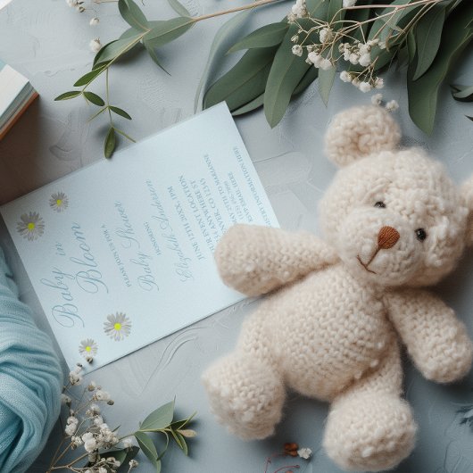 Baby in Bloom Baby Dusche Einladung