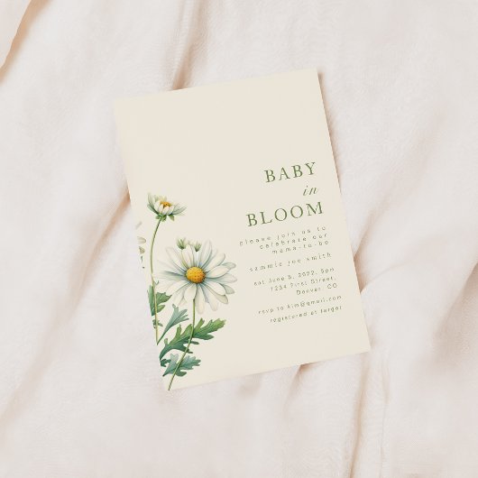 Baby in Bloom Baby Dusche Einladung