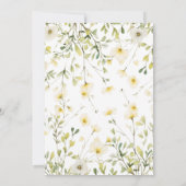 Baby in Bloom Baby Dusche Einladung (Rückseite)