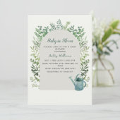 Baby in Bloom Baby Dusche Einladung (Stehend Vorderseite)