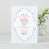 Baby in Bloom Baby Dusche Einladung (Stehend Vorderseite)
