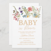 Baby in Bloom Baby Dusche Einladung Paket (Vorne/Hinten)