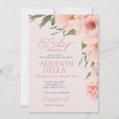 Baby in Bloom Baby Dusche Frühjahrsblüte Einladung (Vorderseite)