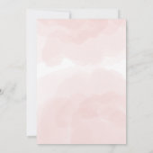 Baby in Bloom Baby Dusche Frühjahrsblüte Einladung (Rückseite)