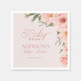 Baby in Bloom Baby Dusche Frühjahrsblüte Serviette