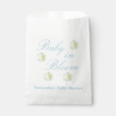 Baby in Bloom Baby Dusche Geschenktütchen (Vorderseite)