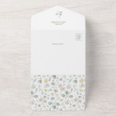 Baby in Bloom Baby Dusche Geschlecht neutral alles All In One Einladung (Außenbereich)