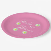 Baby in Bloom Baby Dusche Pappteller (Schrägansicht)