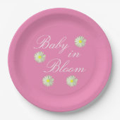 Baby in Bloom Baby Dusche Pappteller (Vorderseite)