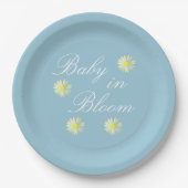 Baby in Bloom Baby Dusche Pappteller (Vorderseite)