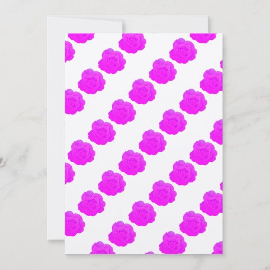 Baby in Bloom Baby Dusche Rosa Lila Rose Silver Einladung (Rückseite)