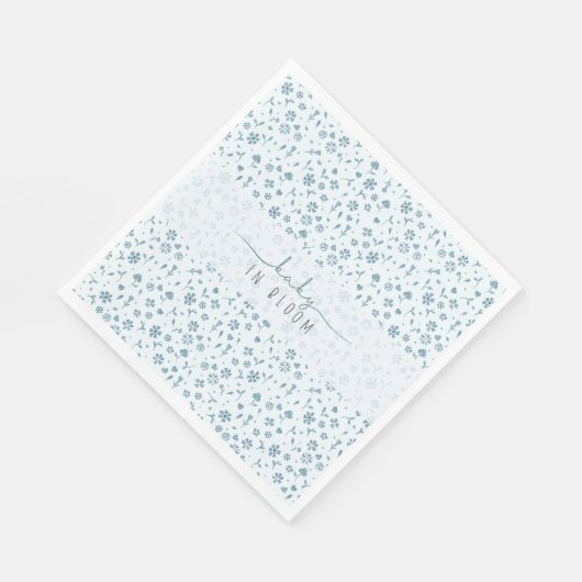 Baby in Bloom-Baby-Dusche Serviette (Ecke)