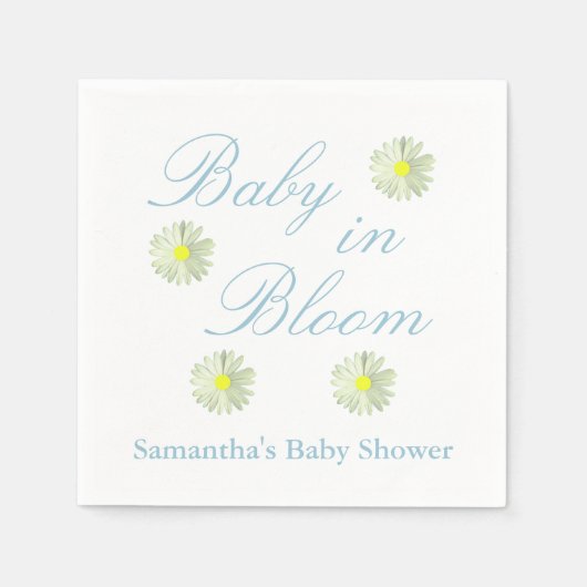 Baby in Bloom Baby Dusche Serviette (Vorderseite)