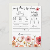 Baby in Bloom Baby Dusche Vorhersage und Beratung Save The Date (Vorne/Hinten)