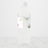 Baby in Bloom Baby Dusche Wasser Flasche Etikett (Rückseite)