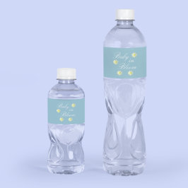 Baby in Bloom Baby Dusche Wasserflaschenetikett