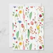 Baby in Bloom Baby Dusche Wildblume Border Einladung
