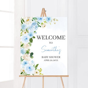 Baby in Bloom Baby Dusche Willkommen Poster