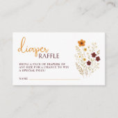 Baby in Bloom Baby Duwer Diaper Raffle Begleitkarte (Vorderseite)