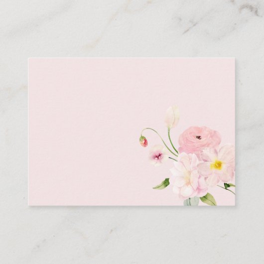 Baby in Bloom Baby Duwer Diaper Raffle Begleitkarte (Rückseite)