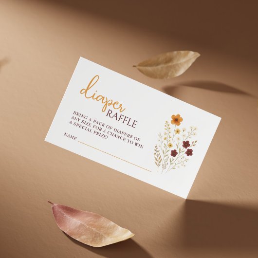 Baby in Bloom Baby Duwer Diaper Raffle Begleitkarte