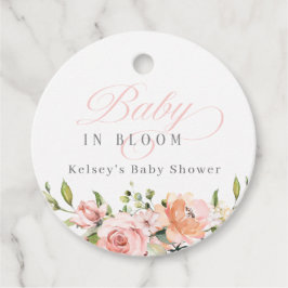 Baby in Bloom Baby Duwer Fevor Tags Geschenkanhänger