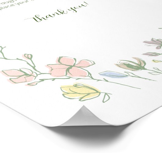 Baby in Bloom Baby Duwer Gender Neutral Poster (Ecke)