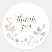 Baby in Bloom Baby Duwer Gender Neutral Runder Aufkleber (Vorderseite)