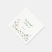 Baby in Bloom Baby Duwer Gender Neutral Serviette (Ecke)