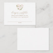 Baby in Bloom Baby Showdiaper Raffle Ticket Begleitkarte (Vorne/Hinten)