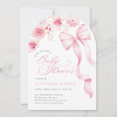 Baby In Bloom Baby Shower Arched Invitation  Einladung (Vorderseite)