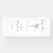 Baby in Bloom baby shower Banner (Horizontal)