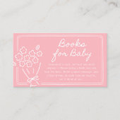 Baby In Bloom Baby Shower Begleitkarte (Vorderseite)