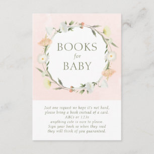Baby In Bloom Baby Shower Bücher für Baby Begleitkarte