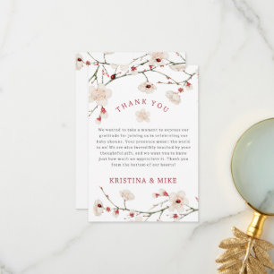 Baby in Bloom Baby Shower Dankeskarte