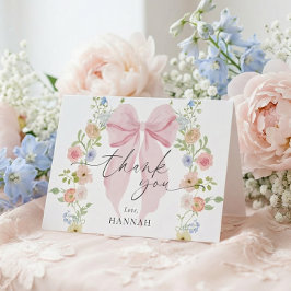 Baby in Bloom Baby Shower Dankeskarte