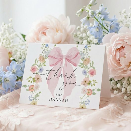 Baby in Bloom Baby Shower Dankeskarte