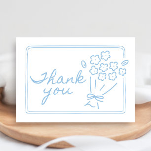 Baby In Bloom Baby Shower Dankeskarte