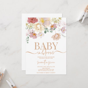 Baby in Bloom Baby Shower Einladung