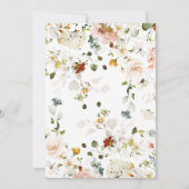 Baby in Bloom Baby Shower Einladung (Rückseite)
