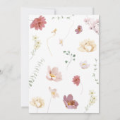 Baby in Bloom Baby Shower Einladung (Rückseite)