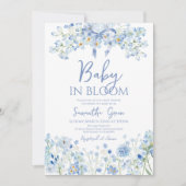 Baby in Bloom Baby Shower Einladung (Vorderseite)