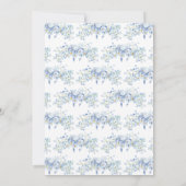 Baby in Bloom Baby Shower Einladung (Rückseite)