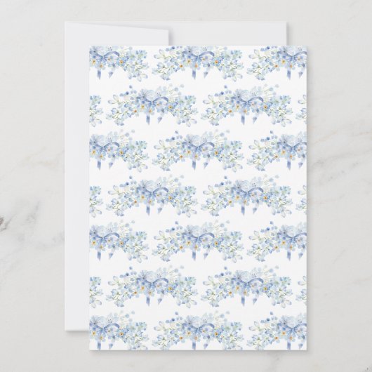 Baby in Bloom Baby Shower Einladung (Rückseite)