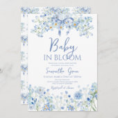 Baby in Bloom Baby Shower Einladung (Vorne/Hinten)