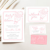 Baby In Bloom Baby Shower Einladung