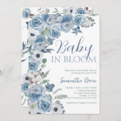 Baby in Bloom Baby Shower Einladung (Vorne/Hinten)