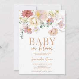 Baby in Bloom Baby Shower Einladung