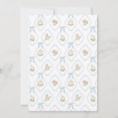 Baby in Bloom Baby Shower Einladung (Rückseite)