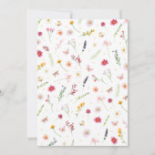 Baby in Bloom Baby Shower Einladung (Rückseite)